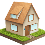 Home icon png 3d by madbor